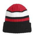 New Era Ribbed Tailgate Beanie. NE903-Caps-Red/ Black-OSFA-JadeMoghul Inc.