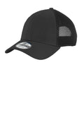 New Era - Snapback Contrast Front MeshCap. NE204-Caps-Black/Black-OSFA-JadeMoghul Inc.