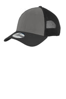 New Era - Snapback Contrast Front MeshCap. NE204-Caps-Charcoal/Black-OSFA-JadeMoghul Inc.