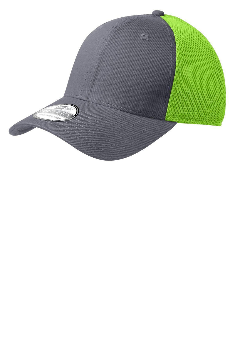 New Era - Stretch MeshCap. NE1020-Caps-Graphite/Cyber Green-L/XL-JadeMoghul Inc.