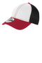 New Era - Stretch MeshContrast Stitch Cap. NE1120-Caps-White/ Scarlet/ Black-L/XL-JadeMoghul Inc.
