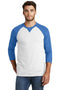 New Era Sueded Cotton 3/4-Sleeve Baseball Raglan Tee. NEA121-T-shirts-Royal Heather/ White-4XL-JadeMoghul Inc.