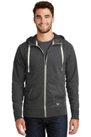 New Era Sueded Cotton Full-Zip Hoodie. NEA122-T-shirts-Black Heather-4XL-JadeMoghul Inc.