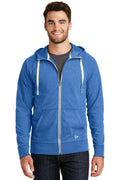 New Era Sueded Cotton Full-Zip Hoodie. NEA122-T-shirts-Royal Heather-4XL-JadeMoghul Inc.