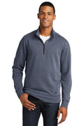 New Era Tri-BlendFleece 1/4-Zip Pullover. NEA512-Sweatshirts/Fleece-True Navy Heather-4XL-JadeMoghul Inc.