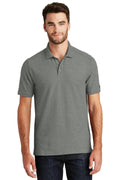 New Era Venue Home Plate Polo. NEA300-Polos/knits-Graphite Heather-4XL-JadeMoghul Inc.