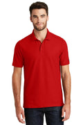 New Era Venue Home Plate Polo. NEA300-Polos/knits-Scarlet-4XL-JadeMoghul Inc.