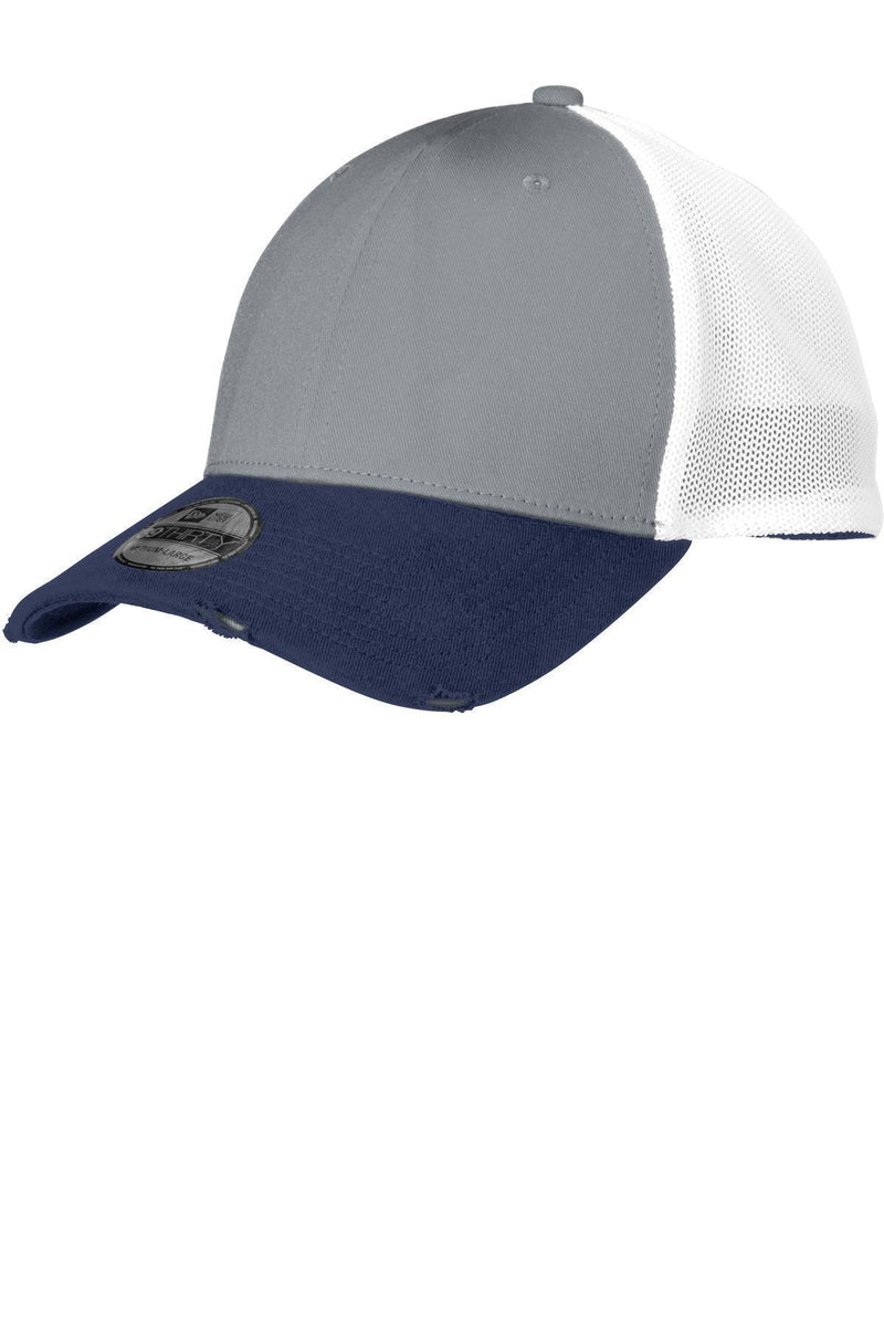 New Era Vintage MeshCap. NE1080-Caps-Deep Navy/ Grey/ White-L/XL-JadeMoghul Inc.