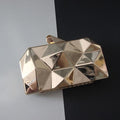 New fashion 2018 Women messenger bag brand wallet unique solid metal acrylic hand bag lady party prom Shoulder bag casual Clutch-gold-18cm-JadeMoghul Inc.