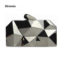 New fashion 2018 Women messenger bag brand wallet unique solid metal acrylic hand bag lady party prom Shoulder bag casual Clutch-gold-18cm-JadeMoghul Inc.