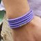 New Fashion 5 layer Leather Bracelets & charm Bangle Handmade Round Rope Turn Buckle Bracelet For Women Men Low Price Wholesale-Purple-JadeMoghul Inc.