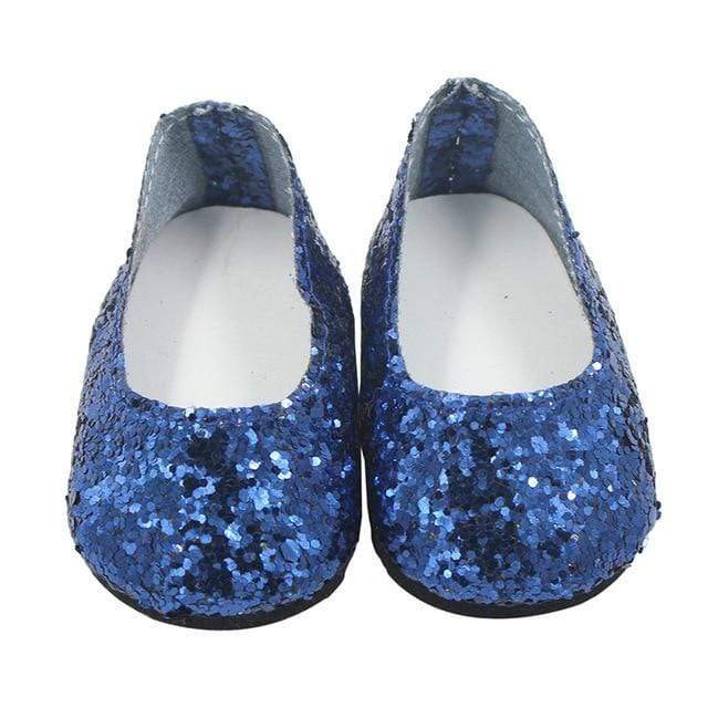 New Fashion Baby Sequins Doll Shoes 7cm Manual Shoes Lovely 43cm Dolls Baby New Born and 18 inches American Doll Free Shipping JadeMoghul Inc. 