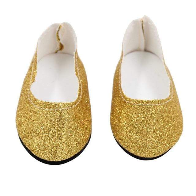 New Fashion Baby Sequins Doll Shoes 7cm Manual Shoes Lovely 43cm Dolls Baby New Born and 18 inches American Doll Free Shipping JadeMoghul Inc. 