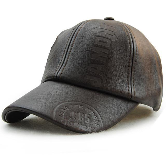 New Fashion High Quality Leather Cap-dark coffee-adult-JadeMoghul Inc.
