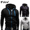 New Fashion Hoodies Brand Men Zipper Sweatshirt Male Hoody-Black and white-M-JadeMoghul Inc.
