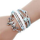 new fashion jewelry infinite double leather multilayer Charm bracelet factory price for woman jewelry wholesale-10-JadeMoghul Inc.