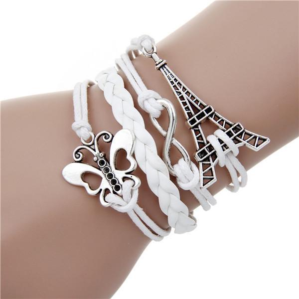 new fashion jewelry infinite double leather multilayer Charm bracelet factory price for woman jewelry wholesale-13-JadeMoghul Inc.