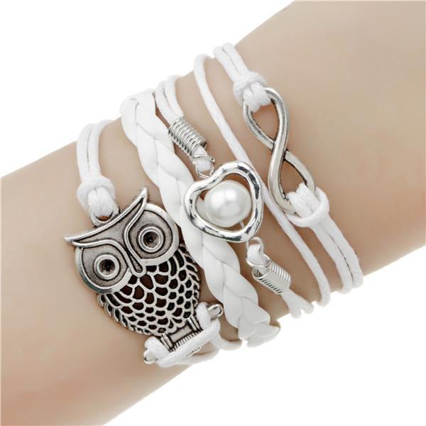 new fashion jewelry infinite double leather multilayer Charm bracelet factory price for woman jewelry wholesale-15-JadeMoghul Inc.