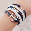 new fashion jewelry infinite double leather multilayer Charm bracelet factory price for woman jewelry wholesale-4-JadeMoghul Inc.
