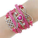 new fashion jewelry infinite double leather multilayer Charm bracelet factory price for woman jewelry wholesale-7-JadeMoghul Inc.