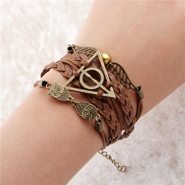 new fashion jewelry infinite double leather multilayer Charm bracelet factory price for woman jewelry wholesale-9-JadeMoghul Inc.