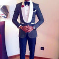 New Fashion Men Dark Blue Slim Fit Wedding Suit (2 Pieces)-as picture_63-S_63-JadeMoghul Inc.