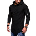New Fashion Men Hoodie - Hooded Sling Sweatshirt-black-XL-JadeMoghul Inc.