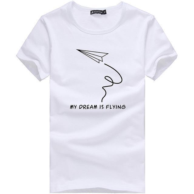 New Fashion T-Shirt / Comfortable Male T-Shirt-white 522028-XXXL-JadeMoghul Inc.