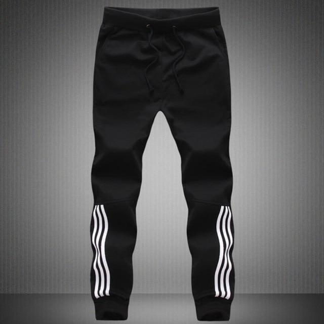 New Fashion Tracksuit Bottom - Men's Casual Pants - Cotton Sweatpants - Gym Clothing-SD 1 Black-XL-JadeMoghul Inc.