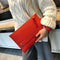 New Fashion Women Envelope Clutch Bag PU Leather Female Day Clutches Red Women Handbag Wrist clutch purse evening bags bolsas-Red-JadeMoghul Inc.