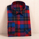 New Flannel Shirt / Slim Fit Soft Comfortable Shirt-MC115-Asian Size S-JadeMoghul Inc.