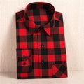 New Flannel Shirt / Slim Fit Soft Comfortable Shirt-MC117-Asian Size S-JadeMoghul Inc.