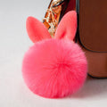 New Fluffy Bunny Toys Ear Keychain/Rabbit Key Chain-waterlon-JadeMoghul Inc.