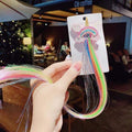 New Girls Colorful Wig Laser Tinsel Hair Party Princess Hair Clips for Girls Kids Cosplay Headdress Hair Accessories Headwear AExp