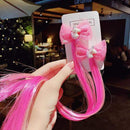New Girls Colorful Wig Laser Tinsel Hair Party Princess Hair Clips for Girls Kids Cosplay Headdress Hair Accessories Headwear AExp