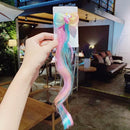 New Girls Colorful Wig Laser Tinsel Hair Party Princess Hair Clips for Girls Kids Cosplay Headdress Hair Accessories Headwear AExp