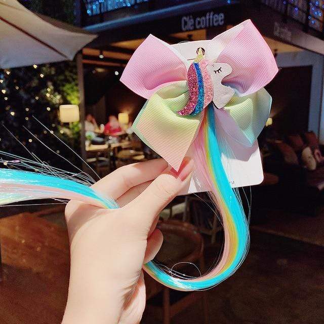 New Girls Colorful Wig Laser Tinsel Hair Party Princess Hair Clips for Girls Kids Cosplay Headdress Hair Accessories Headwear JadeMoghul Inc. 