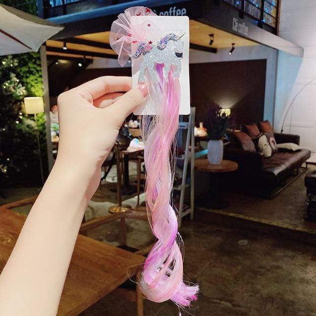 New Girls Colorful Wig Laser Tinsel Hair Party Princess Hair Clips for Girls Kids Cosplay Headdress Hair Accessories Headwear JadeMoghul Inc. 