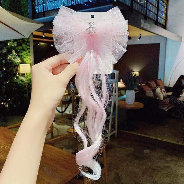 New Girls Colorful Wig Laser Tinsel Hair Party Princess Hair Clips for Girls Kids Cosplay Headdress Hair Accessories Headwear JadeMoghul Inc. 
