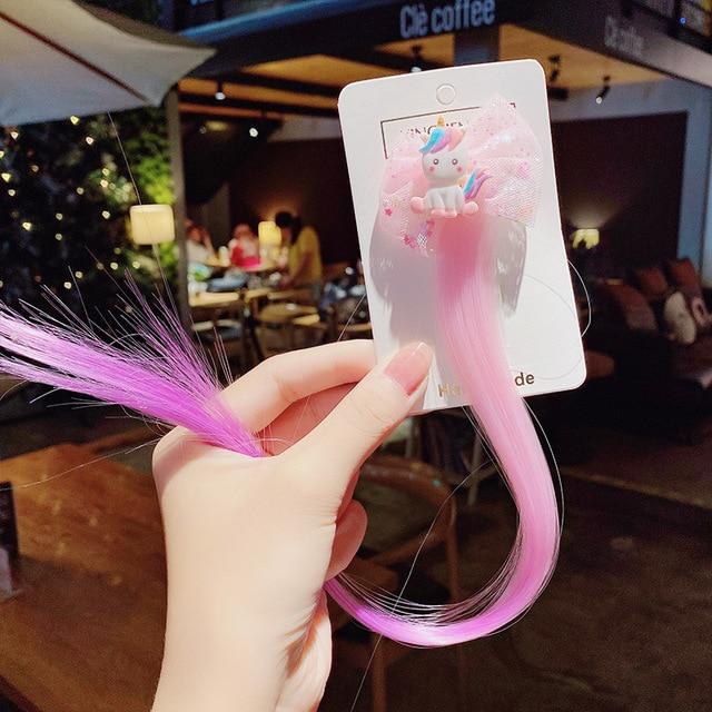 New Girls Colorful Wig Laser Tinsel Hair Party Princess Hair Clips for Girls Kids Cosplay Headdress Hair Accessories Headwear JadeMoghul Inc. 