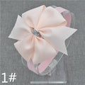 new hairbands newborn Silver Bow Headband Hair Bowknot Headbands Girls Bows Headbands Headwear Hair Accessories-1-Size fits all-JadeMoghul Inc.