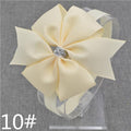 new hairbands newborn Silver Bow Headband Hair Bowknot Headbands Girls Bows Headbands Headwear Hair Accessories-10-Size fits all-JadeMoghul Inc.