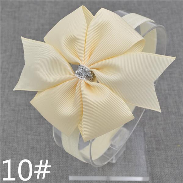 new hairbands newborn Silver Bow Headband Hair Bowknot Headbands Girls Bows Headbands Headwear Hair Accessories-10-Size fits all-JadeMoghul Inc.