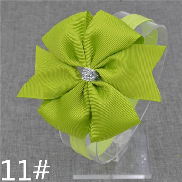 new hairbands newborn Silver Bow Headband Hair Bowknot Headbands Girls Bows Headbands Headwear Hair Accessories-11-Size fits all-JadeMoghul Inc.