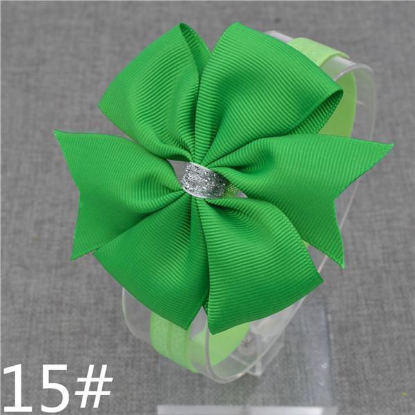 new hairbands newborn Silver Bow Headband Hair Bowknot Headbands Girls Bows Headbands Headwear Hair Accessories-15-Size fits all-JadeMoghul Inc.