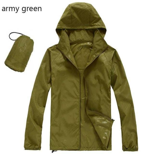 New Hot Hooded Thin Jacket / Lightweight Windbreaker-MWJ2498 army green-M-JadeMoghul Inc.