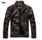 New Leather Jacket For Men / Classic Beautiful Leather Jacket-8899 brown-M-JadeMoghul Inc.