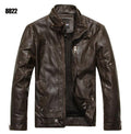 New Leather Jacket For Men / Classic Beautiful Leather Jacket-brown 8822-M-JadeMoghul Inc.