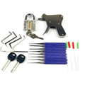 New Locksmith Tools,Lock Gun with Transparent Practice Locks Broken Key Extractor Pick Tool ,Great Lock Pick Practice Set JadeMoghul Inc. 