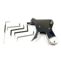 New Locksmith Tools,Lock Gun with Transparent Practice Locks Broken Key Extractor Pick Tool ,Great Lock Pick Practice Set JadeMoghul Inc. 